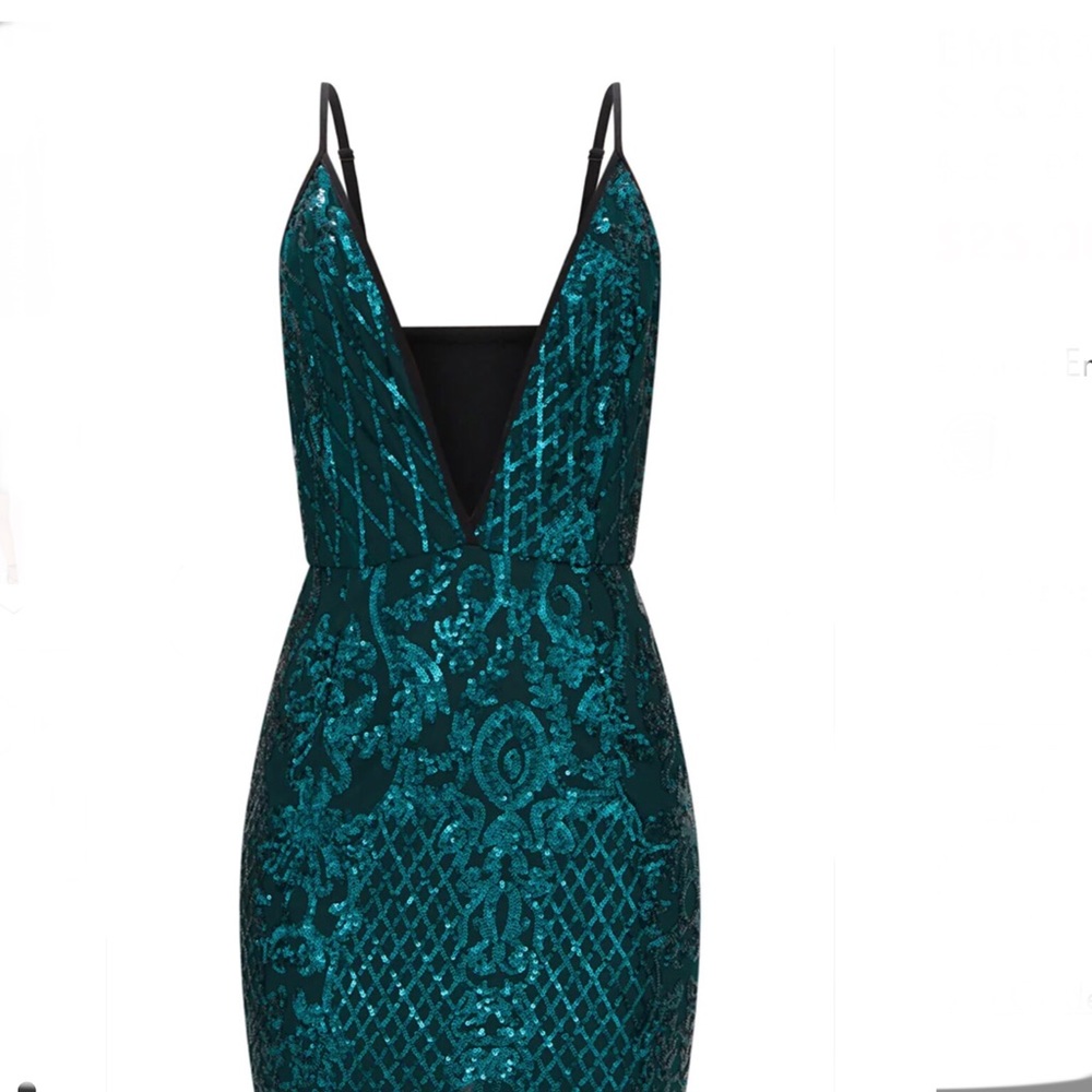 NWT Prettylittlething Sequin Dress - Picture 3 of 16